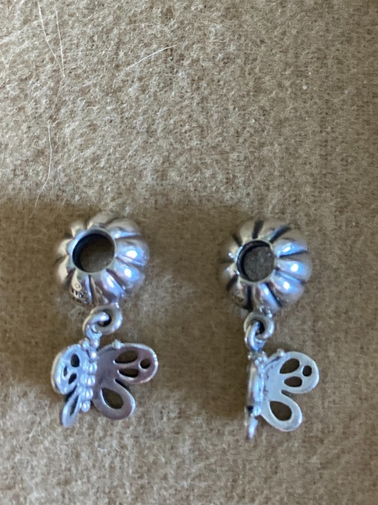 Pandora Jewelry - Pandora Silver Best Friends Butterfly Dangle Charm Pair